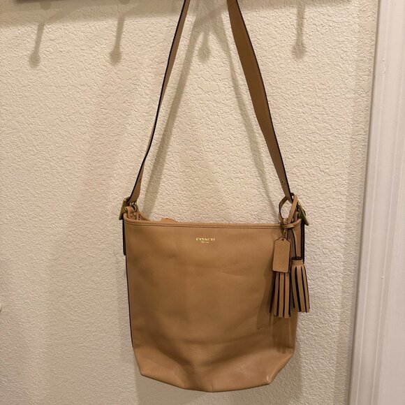 Coach Tan Leather Hobo Bag - Picture 9 of 9